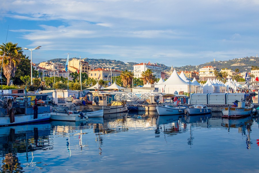 The Vieux Port harbour in Cannes