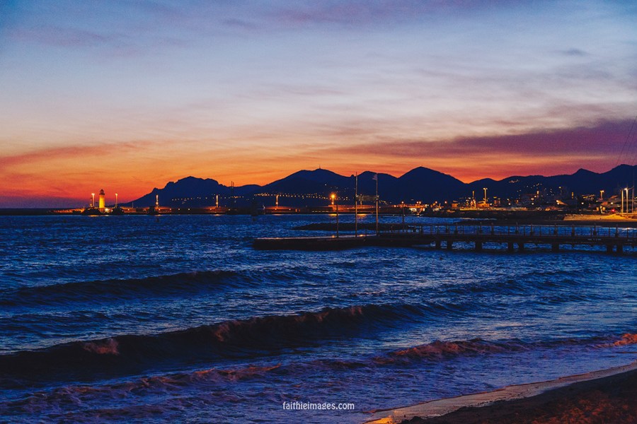 Croisette Sunset by Faithieimages